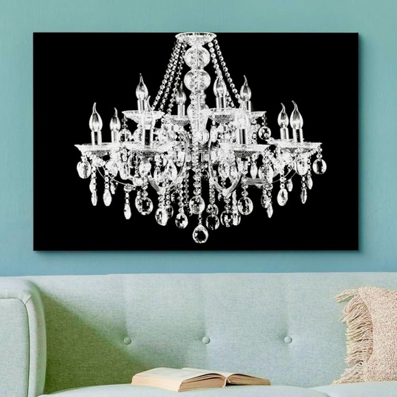 “Swing from the chandelier” fashion glam picture modern girl home decor - Picture 1 of 8
